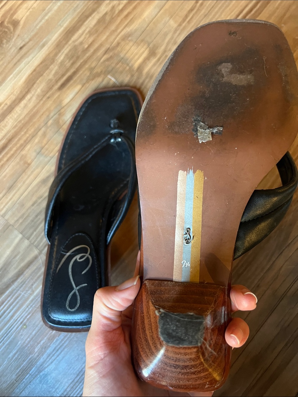Sam Edelman Daphney Sandal - Black - 7.5 - Picture 11 of 11